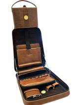 Entrepreneur's Humidor (W/ Matching Box & Pouch) BROWN