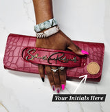 RUBY-RED CROCODILE (Made to Order, Custom Colors)